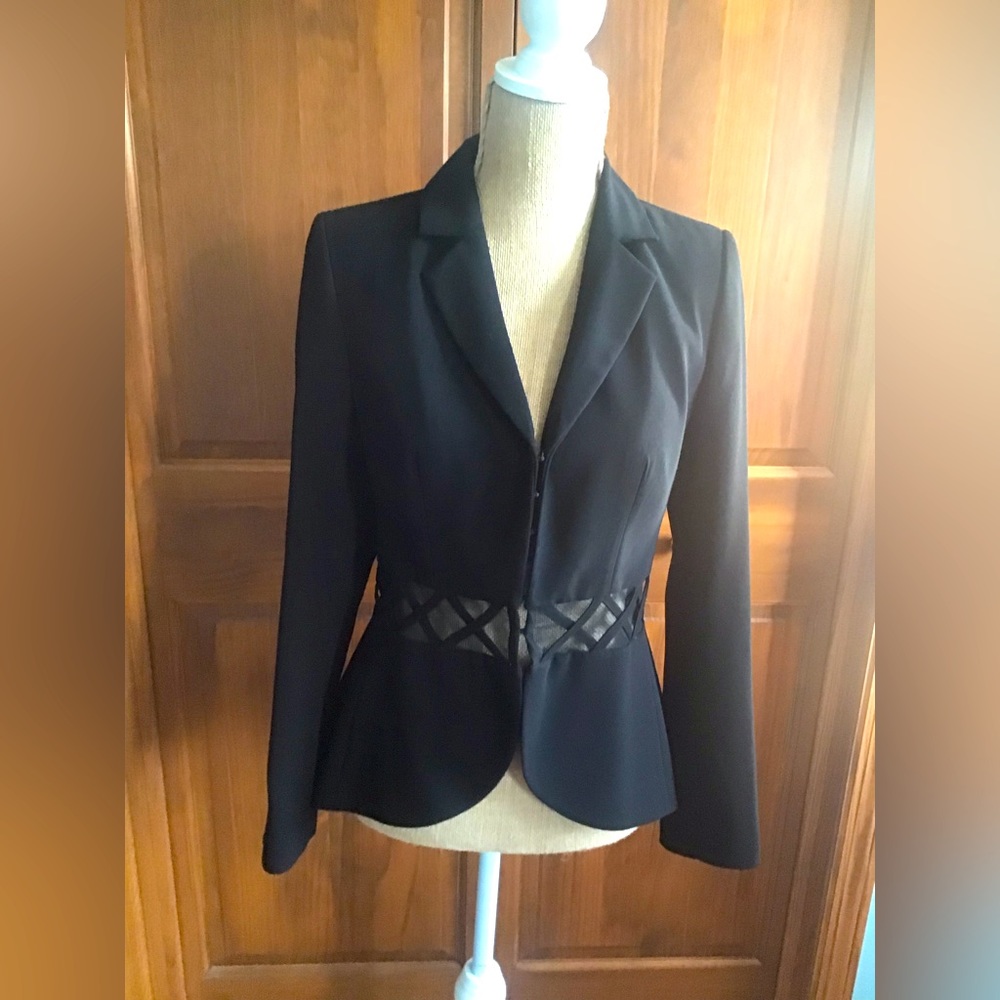 Anne Fontaine designer Jacket Size S Black